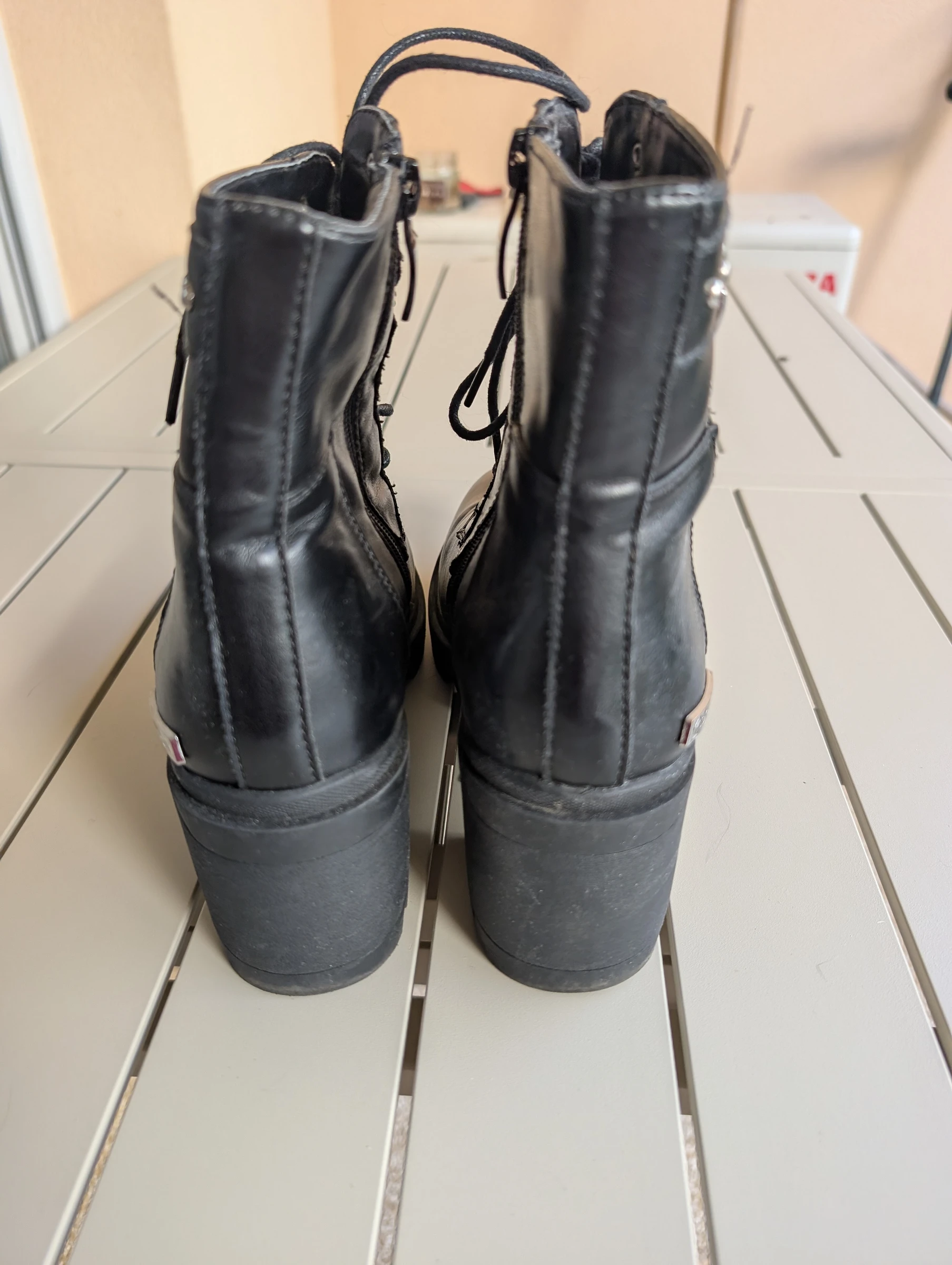 Botines negras con cordones – Talla 39 – photo 4